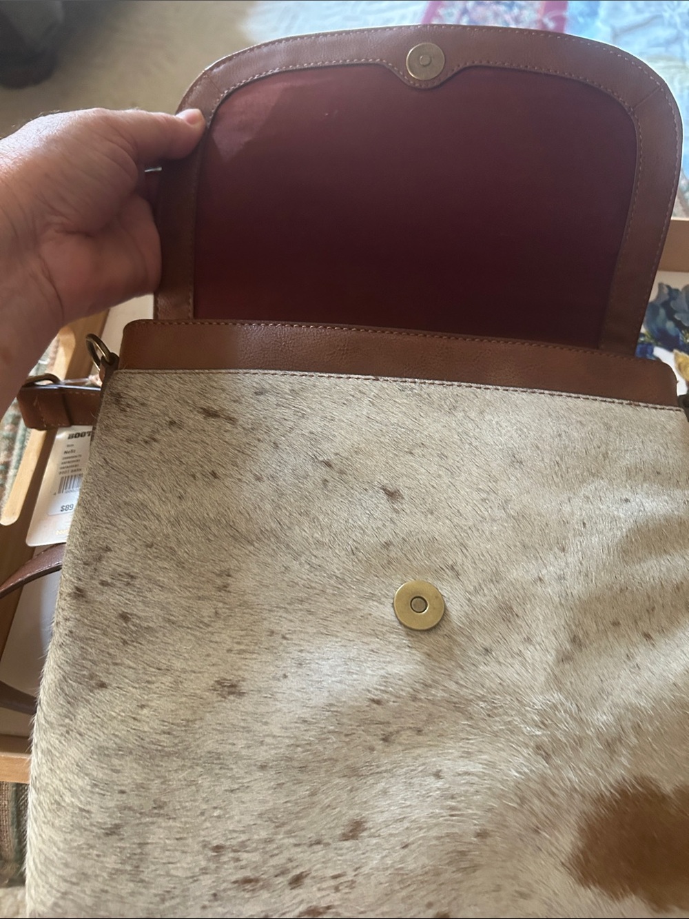 Leather Crossbody Bag - Picture 4 of 5